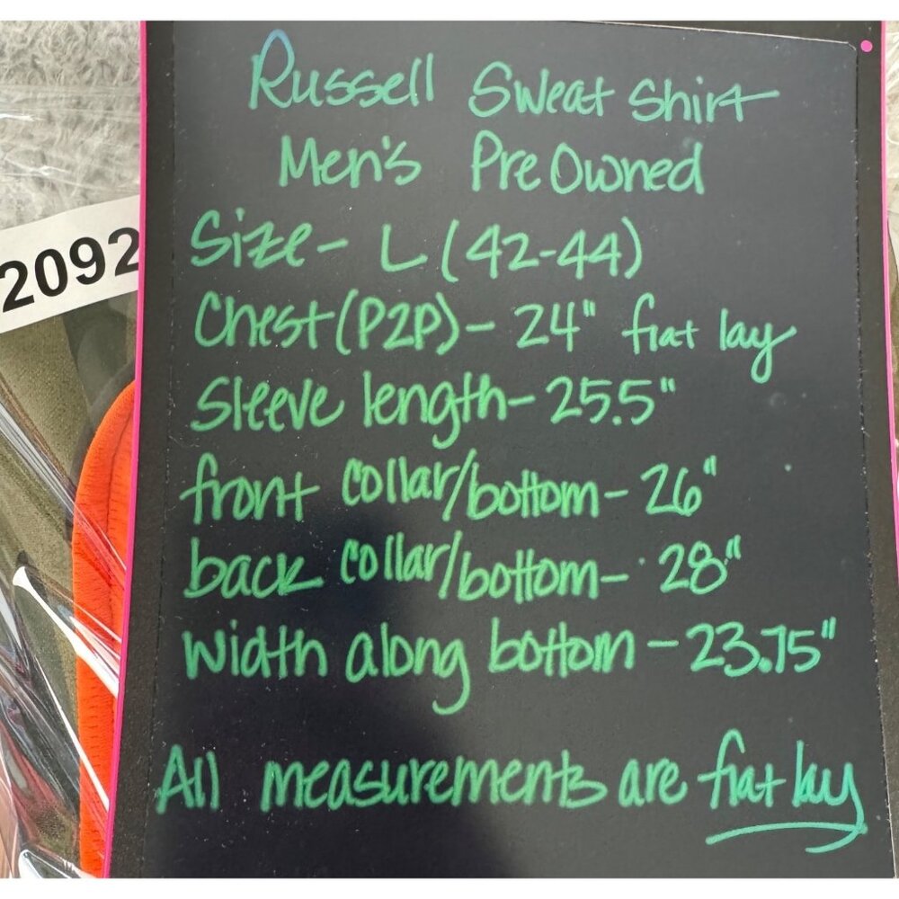 Russell Athletic Camo Quarter Zip Performance Pullover Mens L Outdoor Activewear - Picture 8 of 9